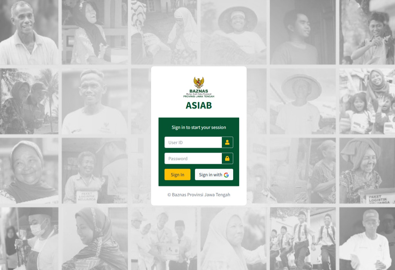 Asiab Aplikasi Sistem Informasi Baznas Jawa Tengah (Surat Menyurat)